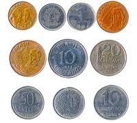 Brazil Mixed Coins Centavos Real Cruzados Cruzeiros Reais | Famous Figures | Military Leaders Explorers | Rare Plants and National Animals
