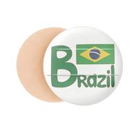 Brazil National Flag Green Pattern Air Cushion Makeup Foundation Sponge Powder Puff