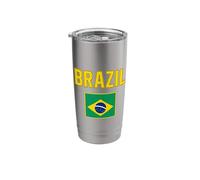 Brazil National Flag Stainless Steel Insulated Tumbler