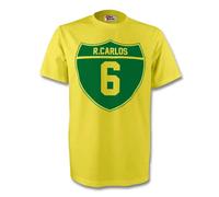 Brazil Roberto Carlos Crest Tee in Yellow | Size: Small Brazil Yellow S