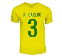 Brazil Roberto Carlos Hero T-Shirt in Yellow | Size: Small Brazil Yellow S