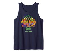 Brazil Samba Your Way Colorful Carnival Dance Mask Tank Top