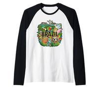 Brazil Sloth Capybara Pointing Meme - Brazilian Souvenir Raglan Baseball Tee