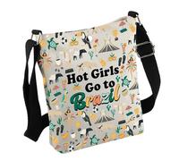 Brazil Travel Gift Hot Girls Go to Brazil Crossbody Bag Brazil Lover Gift Brazil Souvenir Gift Brazil Welcome Gift for Her, Brabagzil