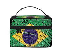 Brazil Travel Makeup Bag - Elegant and Spacious Cosmetic Organizer for On-The-Go