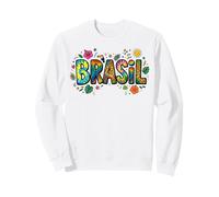 Brazil Tropical Tie-Dye Leopard Pattern Kawaii Doodle Sweatshirt