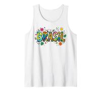 Brazil Tropical Tie-Dye Leopard Pattern Kawaii Doodle Tank Top