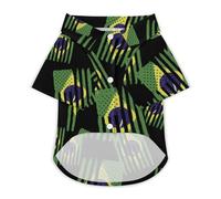 Brazil U.S.A Flag Dog Shirts Summer Pet Clothes Comfort T-Shirts Short Sleeveless Top for Cats Dogs S