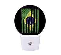 Brazil U.S.A Flag Funny LED Night Lights Plug Into Wall Smart Lighting for Hallways Kitchen Bedroom