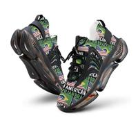 Brazil U.S.A Flag Men's Running Shoe 11.5women/9.5men（EUR43）