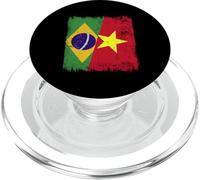Brazil Vietnam Half Flag Brazilian Vietnamese History PopSockets PopGrip for MagSafe