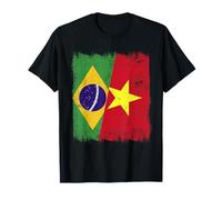 Brazil Vietnam Half Flag Brazilian Vietnamese History T-Shirt