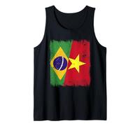 Brazil Vietnam Half Flag Brazilian Vietnamese History Tank Top