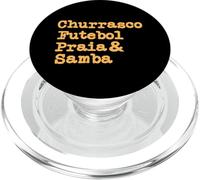 Brazilian BBQ Barbecue Brazil Brasil Churrasco Futebol Samba PopSockets PopGrip for MagSafe