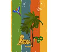 Brazilian Biodiversity Notebook: A5 Size with Lined Pages and Tropical Cover Theme 14x21