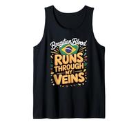 Brazilian Blood Runs Through My Veins Pride Heritage Tank Top