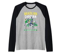 Brazilian Capoeira Afro Martial Art Movement Design Raglan Baseball Tee