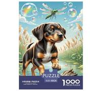 Brazilian Fila 1000 Pieces for Adults Jigsaw Puzzles Beautiful Decoration Puzzle Cute Pets Challenging Puzzles Fun Present & Activity for Home38x26cm/1000pcs