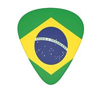 Brazilian Flag 12-Pack Guitar Picks, Includes Thin, Medium & Heavy Gauges 3 Sizes for Guitar Electric Acoustic Picks