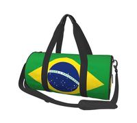 Brazilian flag Canvas travel bag, large capacity, can be carried on the shoulder