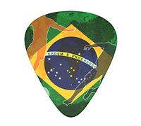 Brazilian Flag Football 12-Pack Guitar Picks, Includes Thin, Medium & Heavy Gauges 3 Sizes for Guitar Electric Acoustic Picks