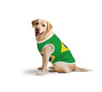 Brazilian flag Print Breathable Dog Clothes Dog Shirts
