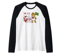 Brazilian Japanese Roots Brazil Japan Flag Raglan Baseball Tee