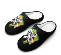 Brazilian Jiu-Jitsu Brazil Breathable Slippers Women Slip On Winter Warm House Slippers Shoes Bedroom 11-12(42-43)