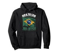 Brazilian Jiu Jitsu Brazil Flag Pride Martial Arts Pullover Hoodie