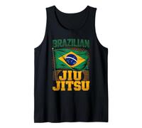 Brazilian Jiu Jitsu Brazil Flag Pride Martial Arts Tank Top