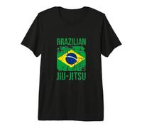 Brazilian Jiu Jitsu | Distressed Flag Design BJJ Premium T-Shirt