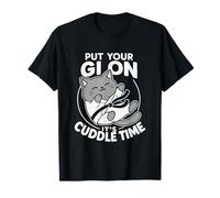 Brazilian Jiu Jitsu Fighting Cat Put Your Gi On It's Cuddle T-Shirt