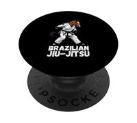 Brazilian Jiu-Jitsu Horse Gi Black Belt Martial Arts Artist PopSockets Adhesive PopGrip