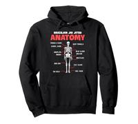 Brazilian Jiu Jitsu Skeleton Anatomy Funny Martial Arts Pullover Hoodie