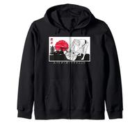 Brazilian Jiu-jitsu Spider guard - Ancient Japanese artwork Zip Hoodie