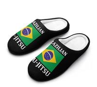 Brazilian Jiu Jitsu Women's Slippers Warm Soft House Shoes Winter Indoor And Outdoor 11-12(42-43)