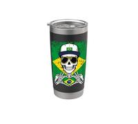 Brazilian Pride Skeleton Art Tee Stainless Steel Insulated Tumbler