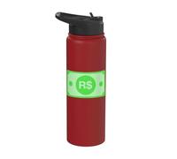Brazilian Real - BRL - Brazilian Currency Stainless Steel Insulated Water Bottle
