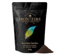 Brazilian Samba French Press Grind 500g - Great Taste 2024 Award-Winning Coffee, Medium-Dark Roast, Rich Hazelnut & Chocolate Notes, Ideal for Cafetiere Brewing, Smooth Finish - IRON & FIRE