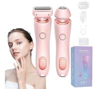 Belarae Brazilian Shaver, 2024 New Luna Brazilian Shaver, 2 in 1 Electric Shaver Razors for Women, Wet Dry Shaver Women, Effortlessly Achieve Touchably Soft Skin (A)