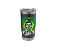 Brazilian Skeleton Fun Art Tee Stainless Steel Insulated Tumbler