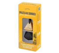 Brazilian Summer Bum Bum Cream Car Air Freshener - Luxury Tropical Scent, Inspired by Iconic Body Cream, Hand Painted Glass, Made in the UK