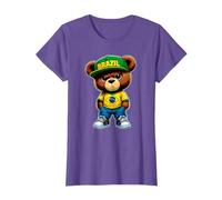 Brazilian Teddy Bear with Brazil Flag Bandeira do Brasil T-Shirt