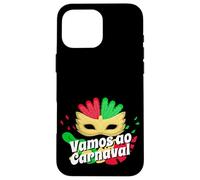 Brazilian Vamos Ao Carnaval Mask Brazil Gift Case for iPhone 16 Pro Max