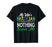 Brazilian Wife Brazil Husband Anniversary Wedding Gift T-Shirt