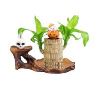 Brazilian With Monk Grow Your Own Luck Easy To Maintain Mini Brazil For Indoor/Outdoor Bedroom Kitchen Desk Garden And (Coffee, 13cm)
