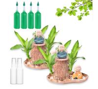 Brazilian Wood Plant - Brazilian Tree, Brazilian Lucky Wood Plant Purifying Air, Home Decoration with Figurine for Coffee Shop Living Room Outdoor Waiting Areas Hotel Bedroom Patio (2PCS)