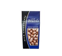 Brazils Milk Chocolate Box- Milk Chocolate with Brazil Nut Centres 110g - Chocolate Gift for Christmas | Chocolate Boxes & Gifts | Suitable For Vegetarians
