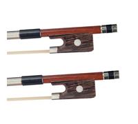 Brazilwood Violin Bow Stick Pure White Mongolia Horsehair 4/4 2pcs/1lot Professional Performance(Type 4 076)