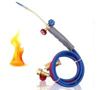 Brazing Torch Kit for MAPP Gas & Propane, Brass Duel Fuel (Oxygen and MAPP PRO) Welding Torch for Soldering, Jewelry, HVAC, Glass Blowing
